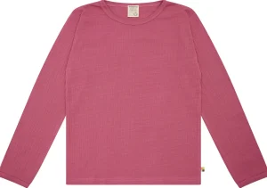 loud + proud Shirt langarm Uni mit Rippe Rouge Sale