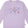 loud + proud Shirt mit Druckmotiv Lilac Best