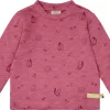 loud + proud Shirt Slub Jersey mit Druck Rouge Clearance