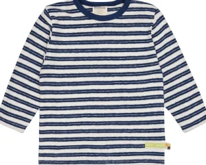 loud + proud Shirt Streifen mit Leinen Ultramarine Outlet