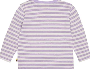 loud + proud Shirt Streifen mit Leinen Lilac Clearance