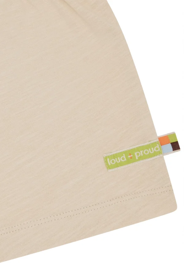 loud + proud Short Slub Jersey Vanilla Sale