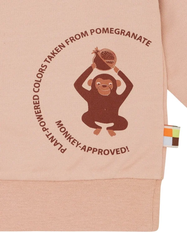 loud + proud Sweatshirt mit Pflanzenfarben gefärbt Pomegranate Discount