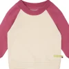 loud + proud Sweatshirt mit Raglanärmeln Vanilla/Rouge Discount