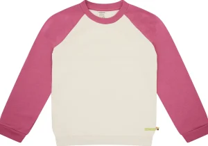 loud + proud Sweatshirt mit Raglanärmeln Vanilla/Rouge Clearance