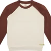loud + proud Sweatshirt mit Raglanärmeln Vanilla/Wood Hot