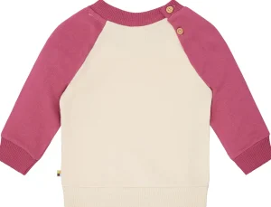 loud + proud Sweatshirt mit Raglanärmeln Vanilla/Rouge Discount