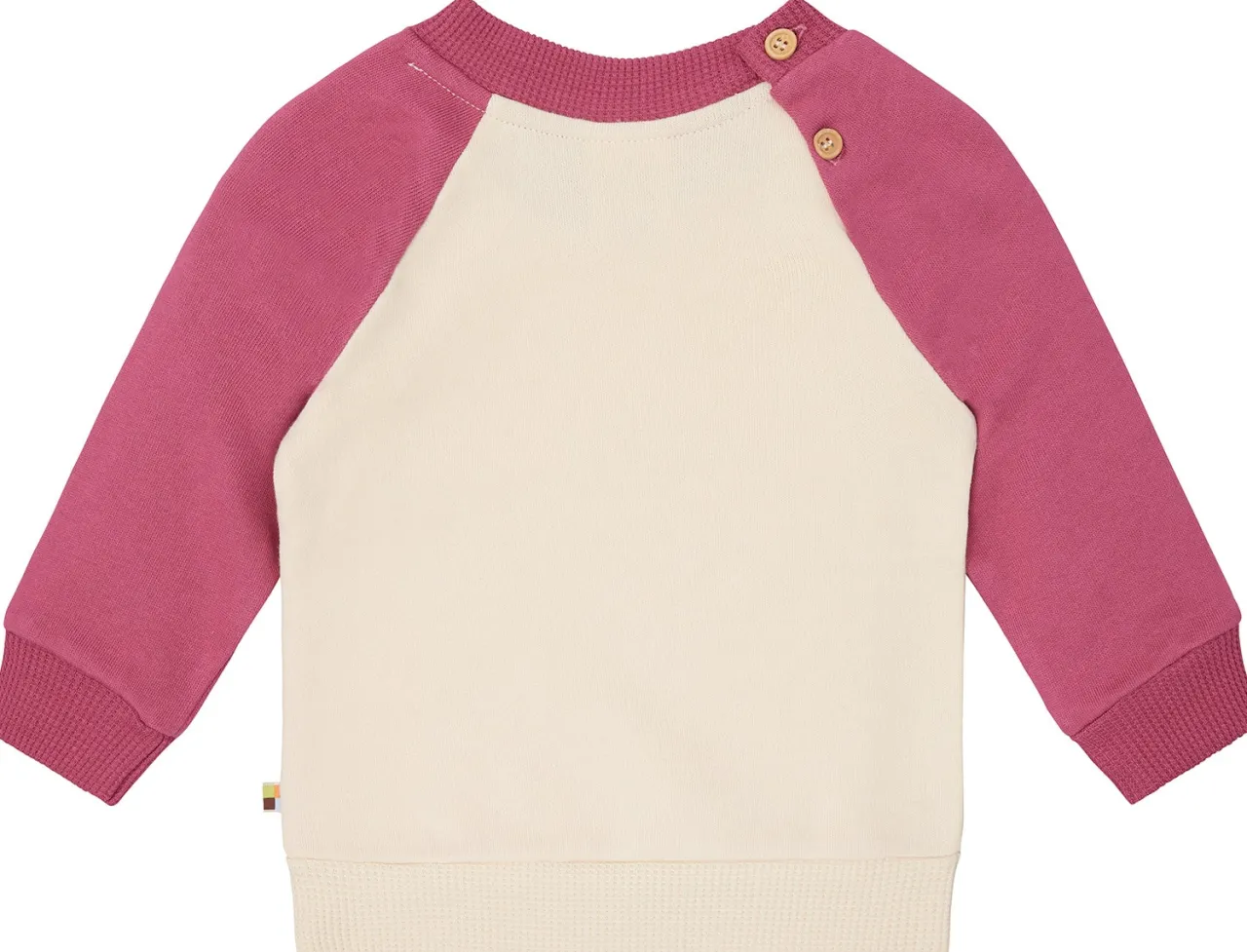 sweatshirt_mit_raglanrmel_1-3.webp loud + proud Sweatshirt mit Raglanärmeln Vanilla/Rouge Discount