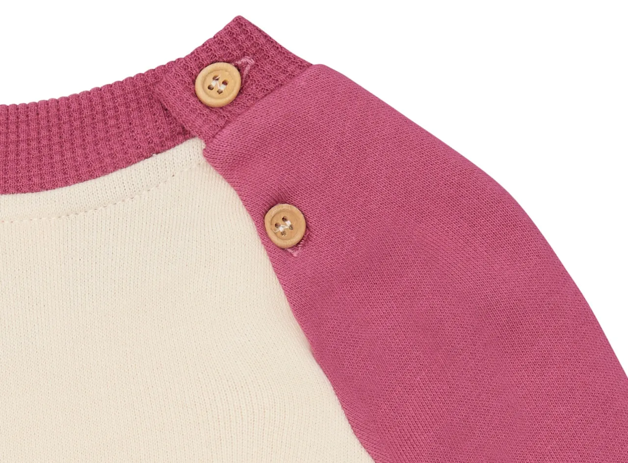 sweatshirt_mit_raglanrmel_2-3.webp loud + proud Sweatshirt mit Raglanärmeln Vanilla/Rouge Discount