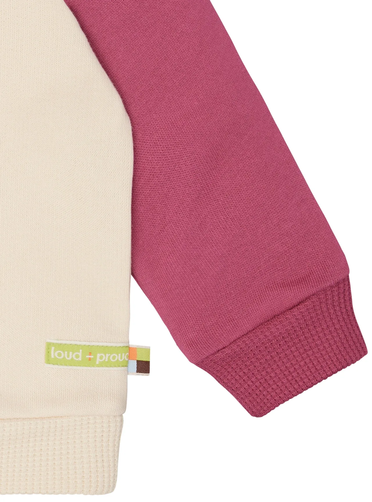 sweatshirt_mit_raglanrmel_3-3.webp loud + proud Sweatshirt mit Raglanärmeln Vanilla/Rouge Discount
