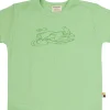 loud + proud T-Shirt Derby Rib mit Druck Opal Clearance
