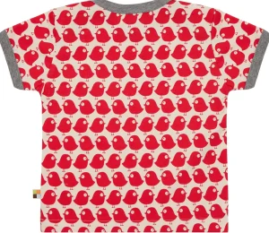 loud + proud T-Shirt mit Druck Vögel Tomato Discount