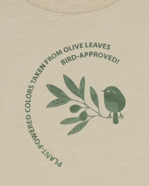 loud + proud T-Shirt mit Pflanzenfarben gefärbt Olive Discount