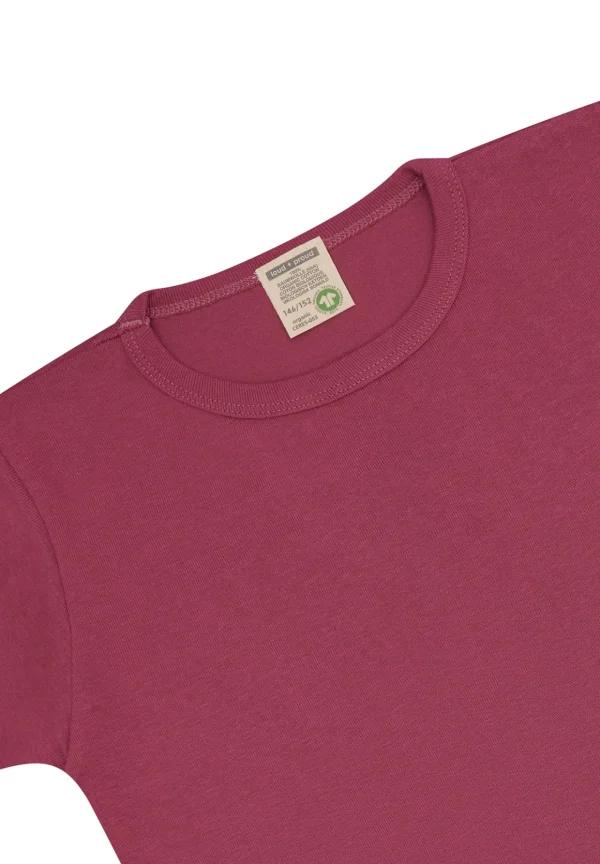 loud + proud T-Shirt uni Rouge Hot