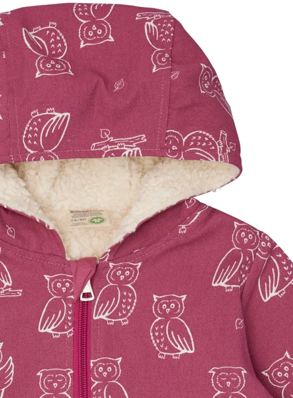 loud + proud Wasserabweisende Jacke mit Teddyfutter Rouge Hot