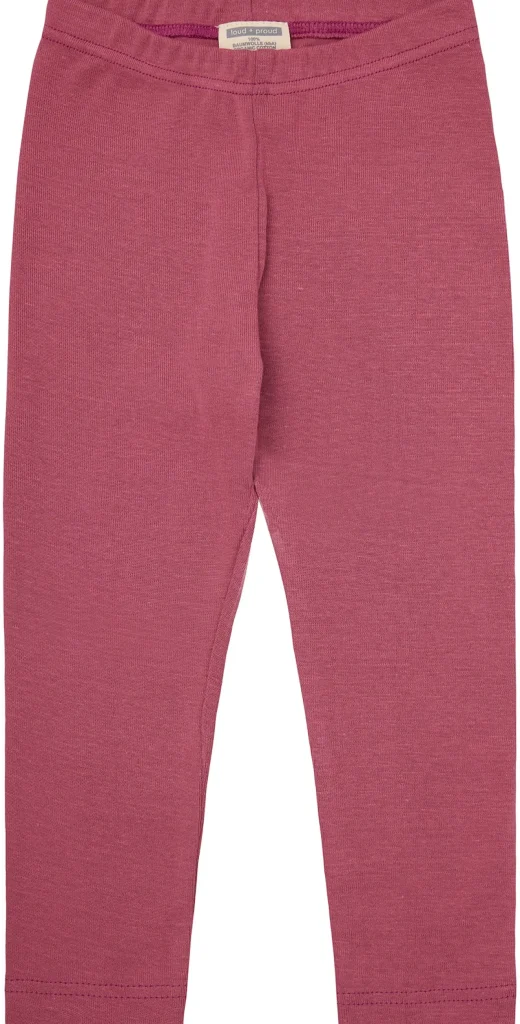 loud + proud Weiche Feinripp Legging Rouge New
