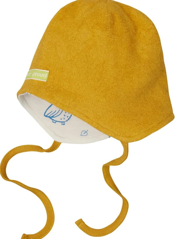 loud + proud Wendemütze aus Baumwoll-Fleece Curry Online