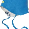 loud + proud Wendemütze aus Baumwoll-Fleece Azur New