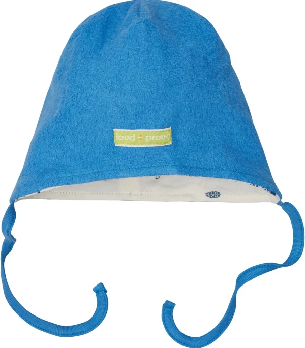 loud + proud Wendemütze aus Baumwoll-Fleece Azur New