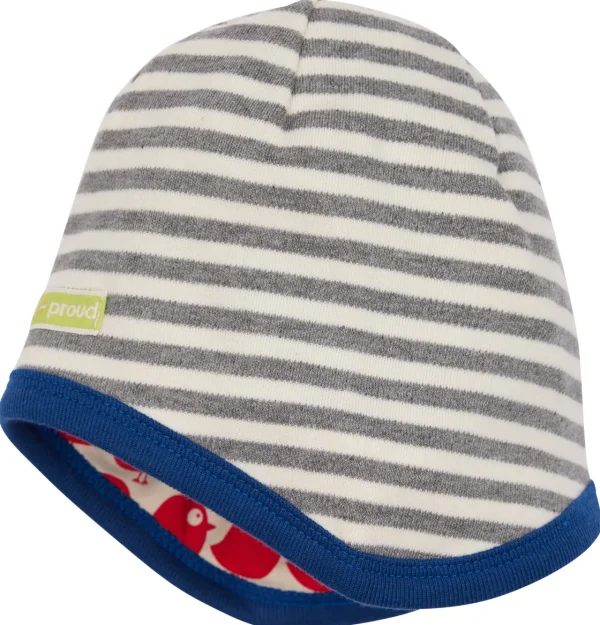 loud + proud Wendemütze aus Interlock Grey New