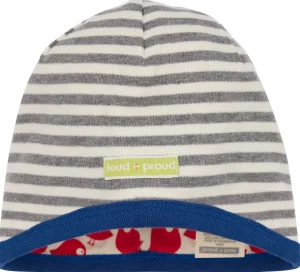 loud + proud Wendemütze aus Interlock Grey New