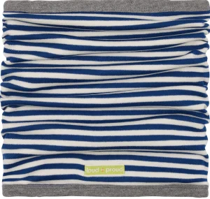 loud + proud Wende-Schlauchschal aus Interlock Ultramarine Hot
