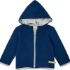 loud + proud Wollfleece-Jacke mit Kapuze Ultramarine Sale