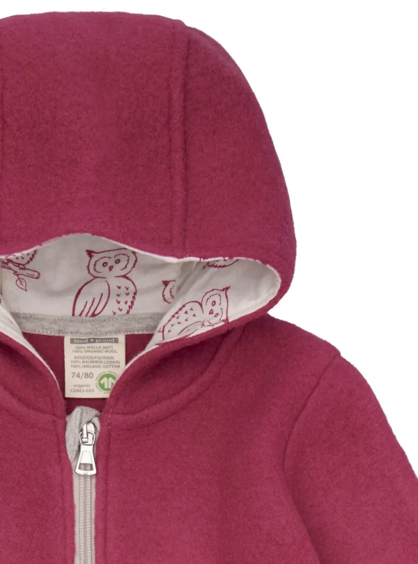 loud + proud Wollfleece-Overall Rouge Best